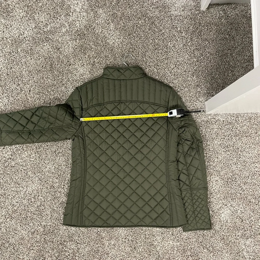 Faded Glory Quilted Army Green Jacket- EXCELLENT CONDITION sz Small - Picture 8 of 8